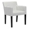 Chairs Dining Room Chairs - 25.2" X 23.6" X 31.5" White Leatherette Dining Chair HomeRoots