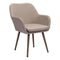 Chairs Dining Room Chairs - 25.5" X 26.5" X 34.5" Taupe Sunroof Fabric Dining Chair HomeRoots