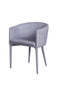 Chairs Dining Room Chairs - 28" Grey Fabric and Metal Dining Chair HomeRoots