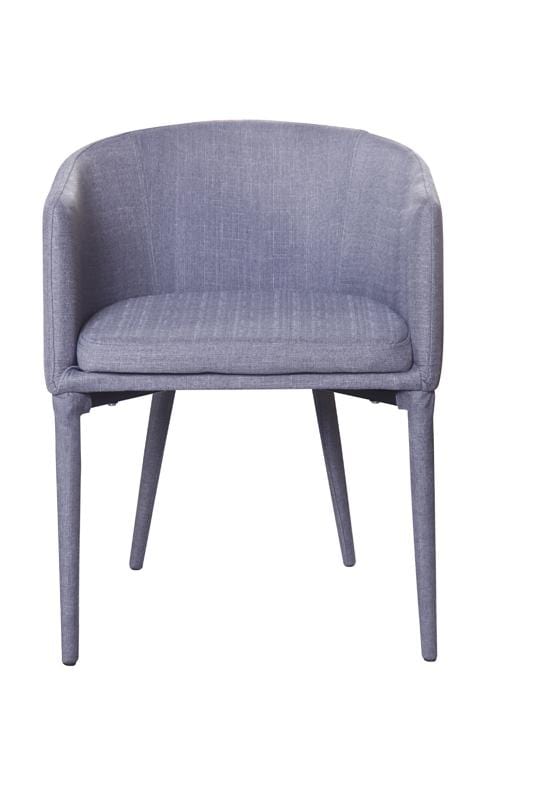 Chairs Dining Room Chairs - 28" Grey Fabric and Metal Dining Chair HomeRoots