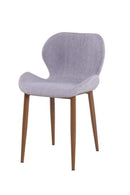Chairs Dining Room Chairs - 29" Grey Fabric and Metal Dining Chair HomeRoots