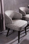 Chairs Dining Room Chairs - 31" Grey Fabric Dining Chair with Wood Legs HomeRoots