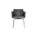 Chairs Dining Room Chairs - 32" Grey Leatherette and Steel Dining Chair HomeRoots