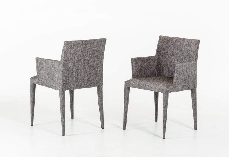 Chairs Dining Room Chairs - 33" Grey Fabric and Metal Dining Chair HomeRoots