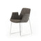 Chairs Dining Room Chairs - 33" Grey Fabric, Polyester, and Metal Dining Chair HomeRoots