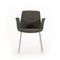 Chairs Dining Room Chairs - 33" Grey Fabric, Polyester, and Metal Dining Chair HomeRoots
