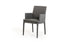 Chairs Dining Room Chairs - 34" Grey Leatherette and Metal Dining Chair HomeRoots