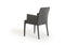 Chairs Dining Room Chairs - 34" Grey Leatherette and Metal Dining Chair HomeRoots