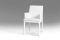 Chairs Dining Room Chairs - 34" White Leatherette and Metal Dining Chair HomeRoots