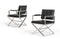 Chairs Dining Room Chairs - 35" Black Leatherette and Stainless Steel Dining Chair HomeRoots