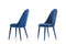 Chairs Dining Room Chairs - 38" Blue and White Fabric and Metal Dining Chair HomeRoots