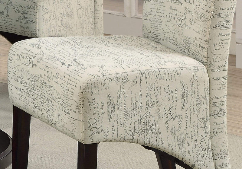 Chairs Dining Room Chairs - 46" x 38" x 81" Beige, Cappuccino, Foam, Particle Board, Solid Wood, Linen - Dining Chairs 2pcs HomeRoots