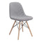 Chairs Dining Room Chairs - Dining Chair Hounds tooth - Polyester Linen Beech Wood, Metal HomeRoots