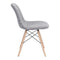 Chairs Dining Room Chairs - Dining Chair Hounds tooth - Polyester Linen Beech Wood, Metal HomeRoots