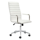 Chairs Ergonomic Office Chair - 21.7" X 25.6" X 44.3" White Office Chair HomeRoots