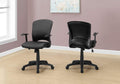 Chairs Ergonomic Office Chair - 23.75" x 24.5" x 74.75" Black, Foam, Metal, Nylon - Office Chair HomeRoots