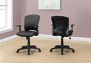Chairs Ergonomic Office Chair - 23.75" x 24.5" x 74.75" Black, Foam, Metal, Nylon - Office Chair HomeRoots