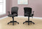Chairs Ergonomic Office Chair - 23.75" x 24.5" x 74.75" Black, Foam, Metal, Nylon - Office Chair HomeRoots