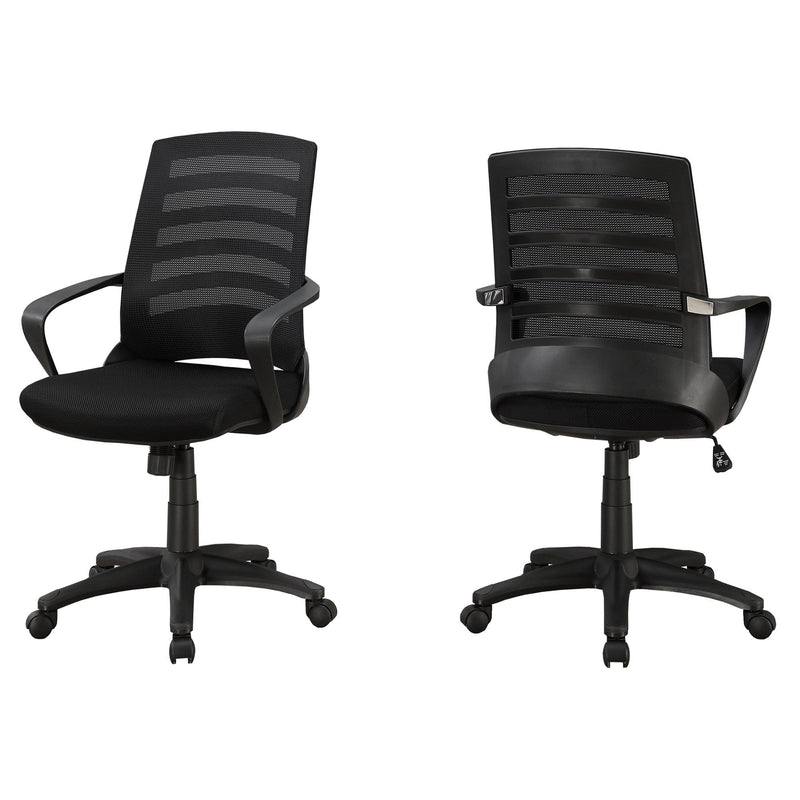 Chairs Ergonomic Office Chair - 24'.25" x 24" x 37'.75" Black, Foam, Metal, Nylon, - Multi Position Office Chair HomeRoots