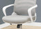 Chairs Ergonomic Office Chair - 24'.25" x 24" x 39" White, Grey, Foam, Metal, Nylon, - Multi Position Office Chair HomeRoots