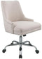 Chairs Ergonomic Office Chair - 24" X 26" X 38" Beige Plywood Office Chair HomeRoots