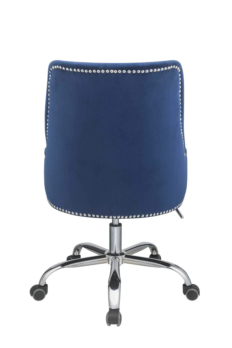 Chairs Ergonomic Office Chair - 24" X 26" X 38" Blue Plywood Office Chair HomeRoots