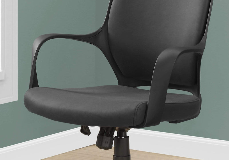 Chairs Ergonomic Office Chair - 26" x 25" x 96" Black, Foam, Polypropylene, Microfiber - High Back Office Chair HomeRoots