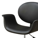 Chairs Ergonomic Office Chair - 27" X 24" X 34" Black Pu Office Chair HomeRoots