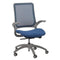 Chairs Executive Office Chair - 24.4" x 22.4" x 38" Blue Mesh / Fabric Office Chair HomeRoots