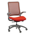 Chairs Executive Office Chair - 24.4" x 22.4" x 38" Orange Mesh / Fabric Office Chair HomeRoots