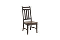 Chairs Floor Chair - 19" X 23.625" X 41.5" Two-Tone Hardwood Side Chair HomeRoots