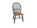 Chairs Floor Chair - 20" X 21.5" X 41" Harvest And Black Hardwood Torchwood Side Chair HomeRoots