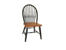 Chairs Floor Chair - 20" X 21.5" X 41" Harvest And Black Hardwood Torchwood Side Chair HomeRoots