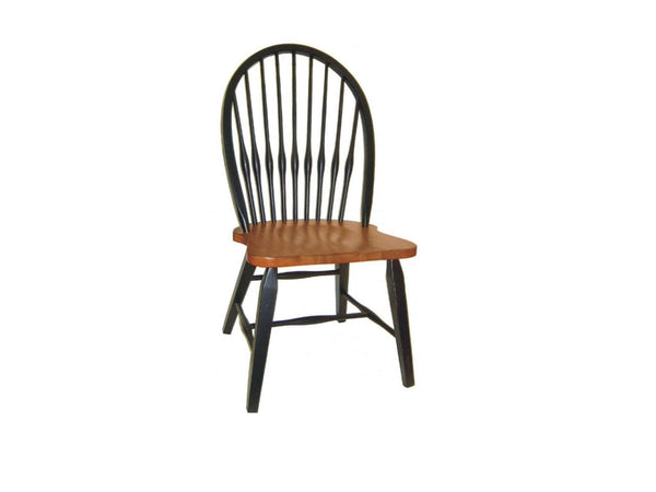 Chairs Floor Chair - 20" X 21.5" X 41" Harvest And Black Hardwood Torchwood Side Chair HomeRoots