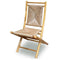 Chairs Folding Chairs - 20" X 15" X 36" Natural Bamboo Folding Chairs with a Triangle Weave HomeRoots