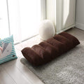 Chairs Gaming Chair - Brown Modern Adjustable Fabric Gaming Chaise Lounge Chair HomeRoots