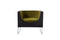 Chairs Green Accent Chair - 24" Grey and Green Fabric, Polyester, and Stainless Steel Accent Chair HomeRoots
