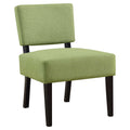 Chairs Green Accent Chair - 27'.5" x 22'.75" x 31'.5" Green, Foam, Solid Wood, Polyester - Accent Chair HomeRoots