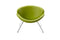 Chairs Green Accent Chair - 28" Green Leatherette and Metal Accent Chair HomeRoots