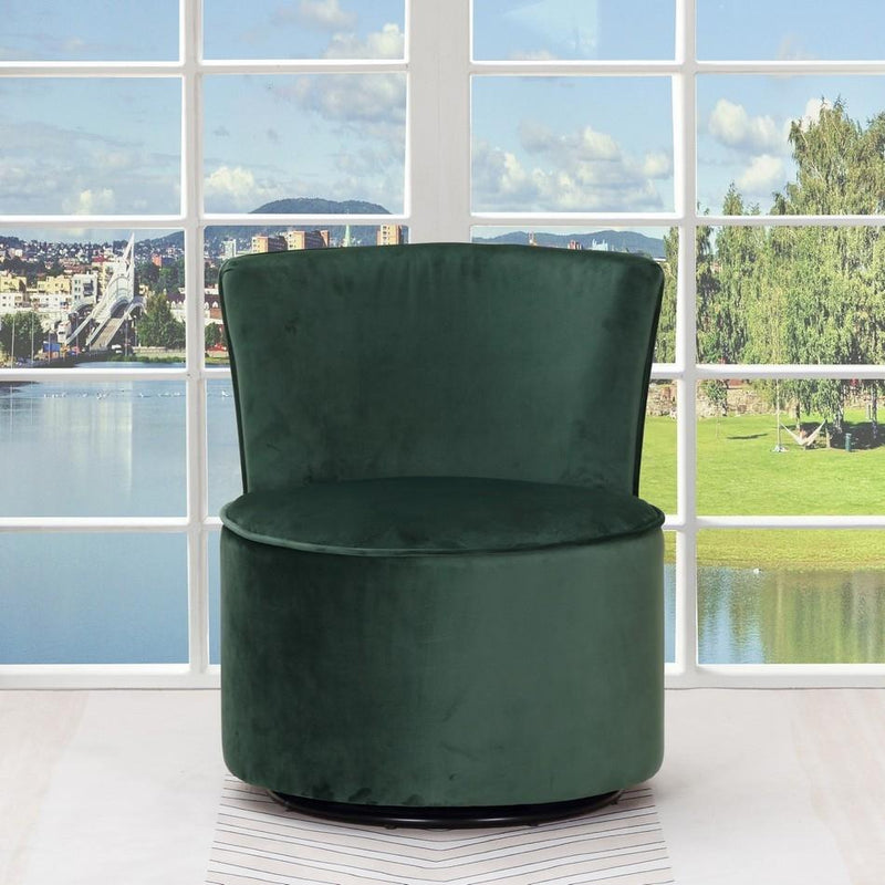 Chairs Green Accent Chair - 29" X 29" X 41" Green  Accent Chair HomeRoots