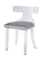 Chairs Grey Accent Chair - 20" X 18" X 31" Gray Velvet And Clear Acrylic Accent Chair HomeRoots