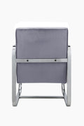 Chairs Grey Accent Chair - 24" X 31" X 34" Grey Accent Chair HomeRoots