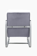 Chairs Grey Accent Chair - 24" X 31" X 34" Grey Accent Chair HomeRoots