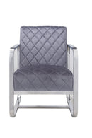 Chairs Grey Accent Chair - 24" X 31" X 34" Grey Accent Chair HomeRoots