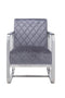 Chairs Grey Accent Chair - 24" X 31" X 34" Grey Accent Chair HomeRoots