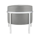 Chairs Grey Accent Chair - 31" X 32" X 29" Gray Edgy Accent Chair HomeRoots