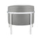 Chairs Grey Accent Chair - 31" X 32" X 29" Gray Edgy Accent Chair HomeRoots