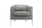 Chairs Grey Accent Chair - 31" X 32" X 29" Gray Edgy Accent Chair HomeRoots