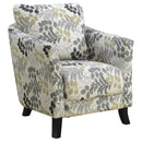Chairs Grey Accent Chair - 33" x 29'.75" x 35" Beige, Grey, Foam, Solid Wood, Polyester Blend - Accent Chair HomeRoots