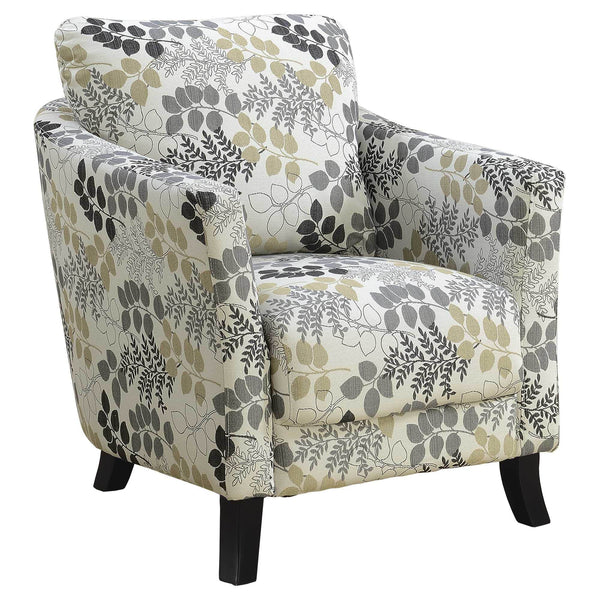 Chairs Grey Accent Chair - 33" x 29'.75" x 35" Beige, Grey, Foam, Solid Wood, Polyester Blend - Accent Chair HomeRoots